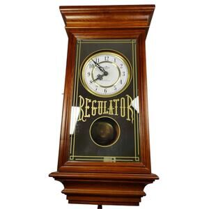 Vintage D&A Regulator Wall Clock Pendulum Westminster Chime Saloon Style Quartz